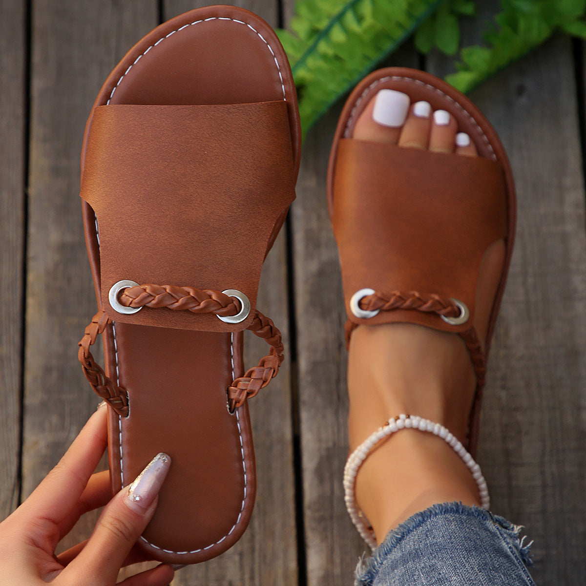 Mules casual tissées